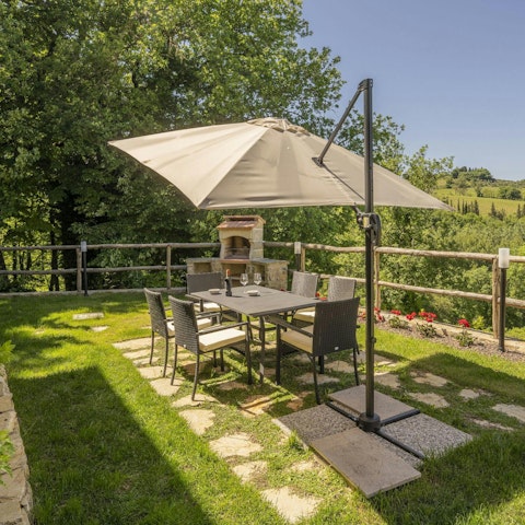 Savour the country air out on the garden terrace