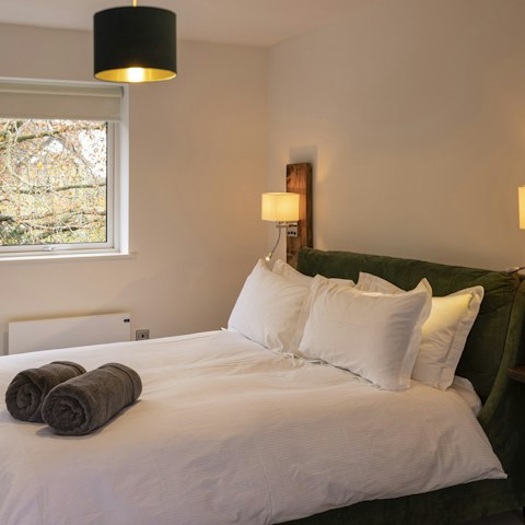 Get a good night's rest in the comfy bedrooms