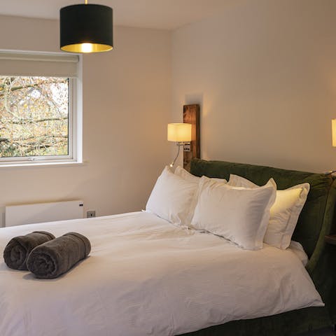 Get a good night's rest in the comfy bedrooms