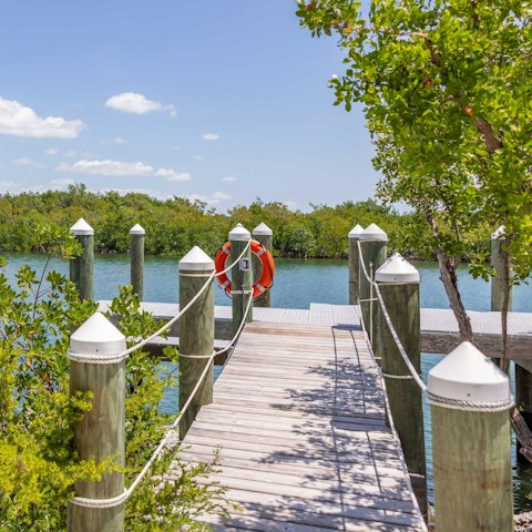 Cast off from the private dock