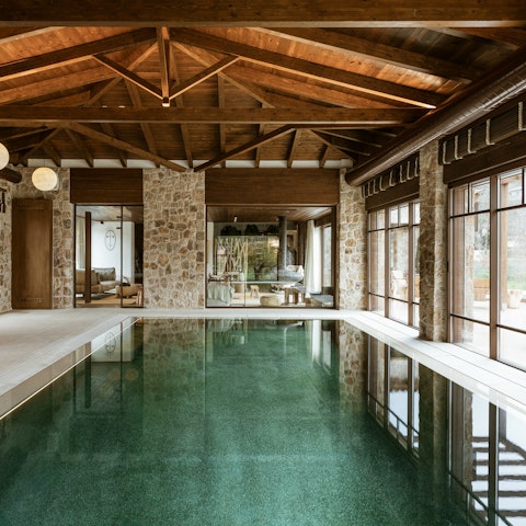 Start your day with a swim in the heated indoor pool