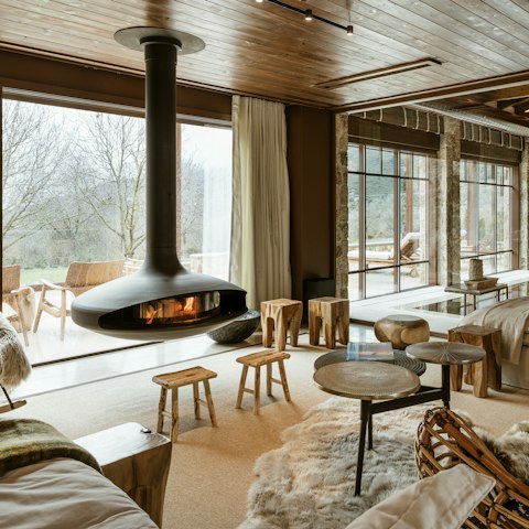 Spend cosy evenings relaxing in front of the fire