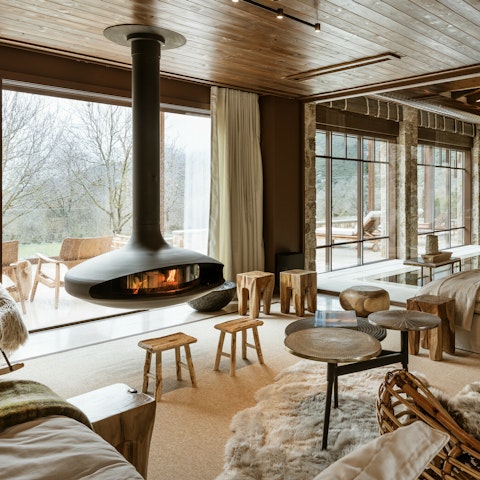 Spend cosy evenings relaxing in front of the fire