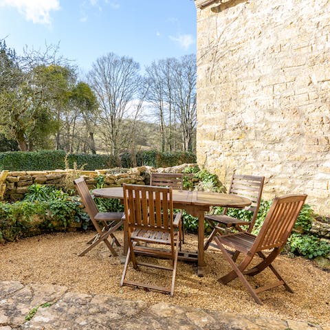 Rustle up a cooldrink and head out to the south-facing terrace
