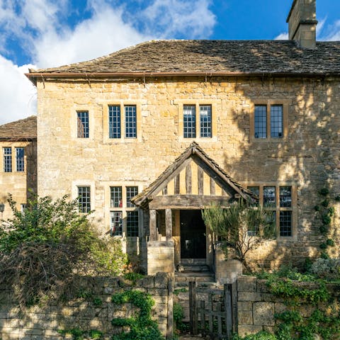 Kick off your muddy boots at the mediaeval porch – it’s quite the entrance