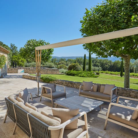Sip some local wine at the sun-kissed outdoor lounge