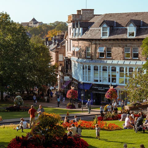 Head into Harrogate, a forty-minute drive away, for afternoon tea