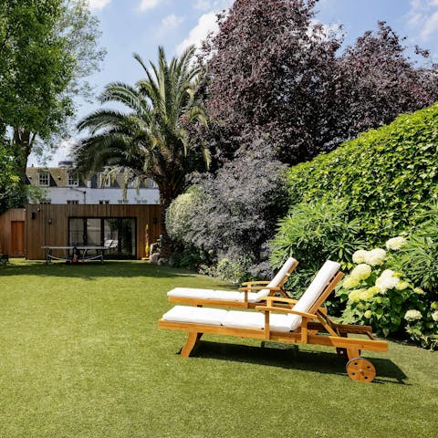 Spend sunny days in the beautiful garden