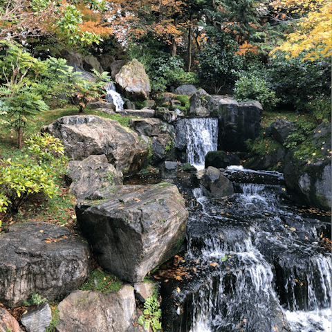 Take a picnic to Holland Park – it's a few minutes away on foot