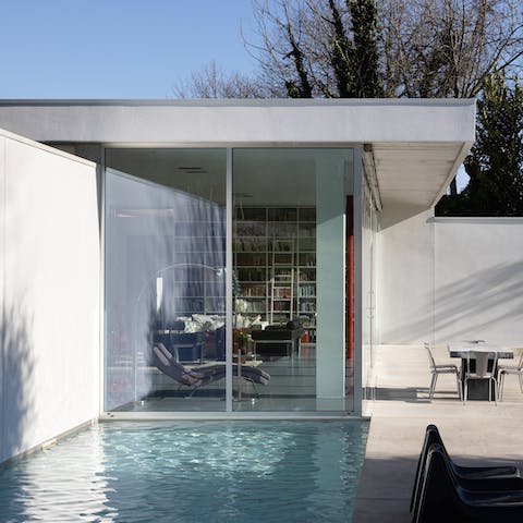 Take a dip in the refreshing private pool