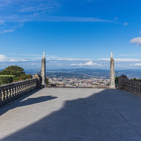 Stay just a twenty-five-minute drive away from the beautiful city of Braga