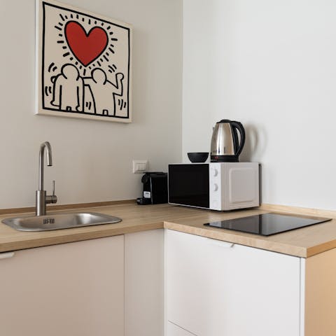 Prep snacks and simple meals at home after a busy day