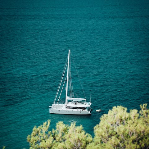 Take a private boat charter to Formentera for a day