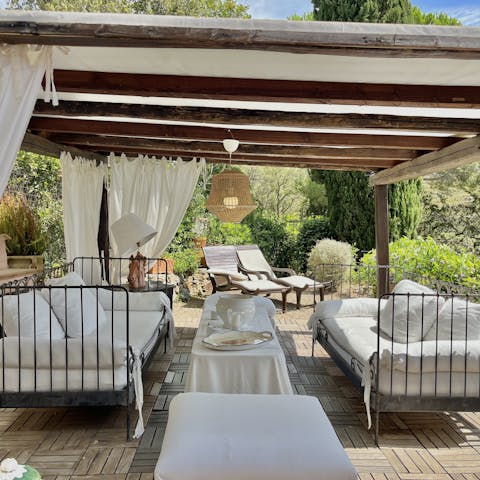 Take a siesta underneath the shade of the veranda