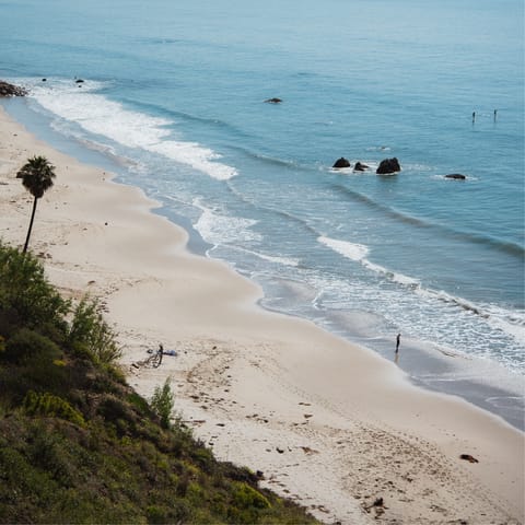 Have a stroll along Malibu Beach, right on your doorstep