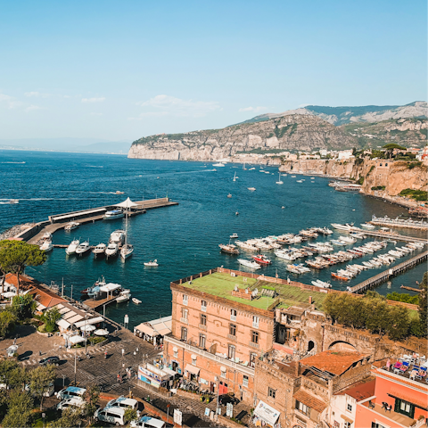 Wander Sorrento's marina, a short walk away