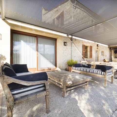 Enjoy cocktails on the terrace following days on the beach