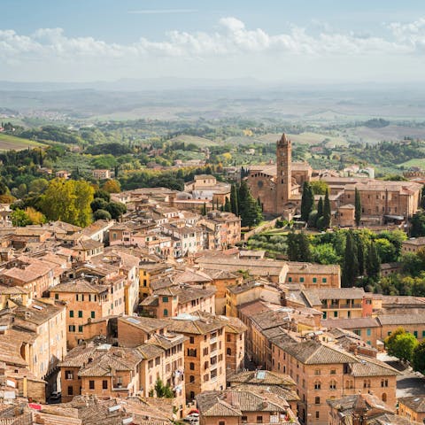 Discover Siena, under a forty-minute drive away