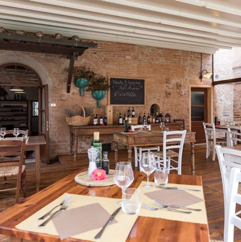 Sample traditional meals at the restaurant on-site