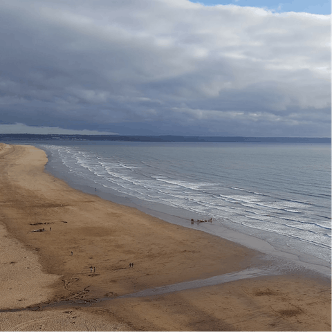 Follow the path down to the beach and you'll be on Saunton Sands in minutes