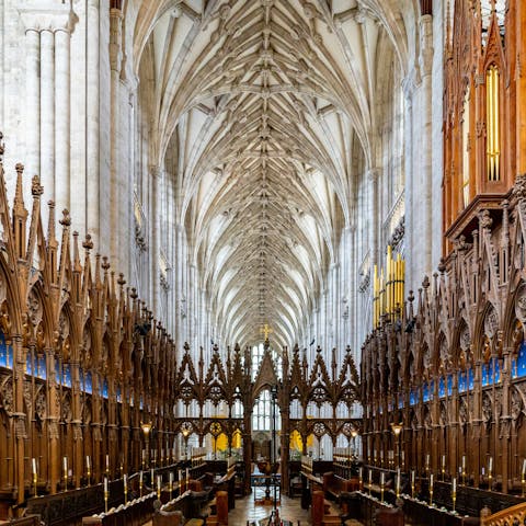 Visit nearby Winchester Cathedral to discover centuries of history