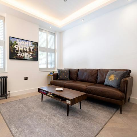 Make yourself at home in the stylish living room