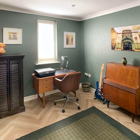 Catch up on work in the dedicated office room