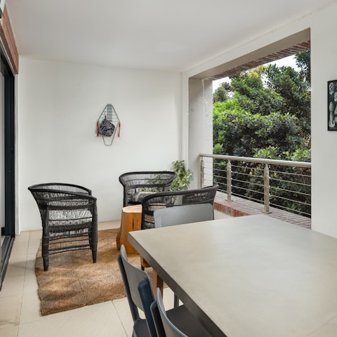 Blur boundaries between interior and exterior on this balcony that brings the outside in (or the inside out)