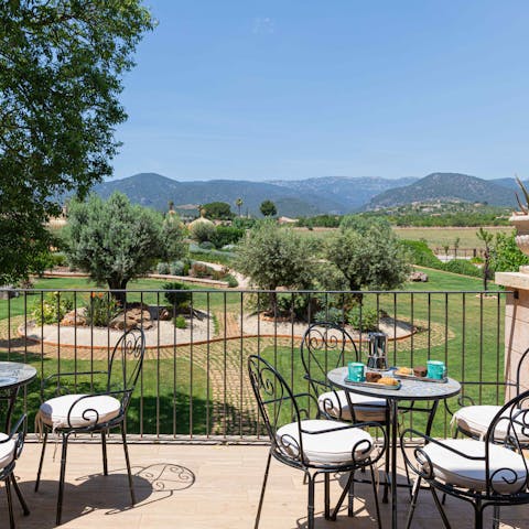 Savour magical sunset views from the terrace
