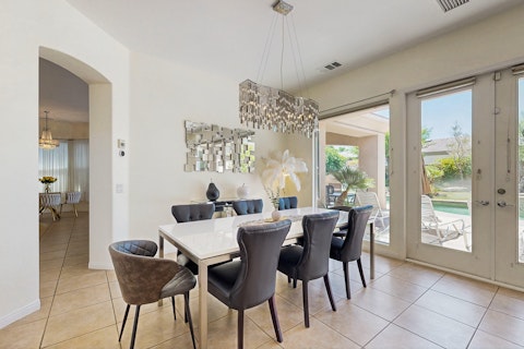 Gather around the dining table for a leisurely meal