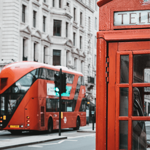 Shop the grand flagship stores on bustling Regent Street, just a two-minute stroll away