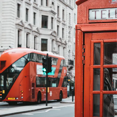 Shop the grand flagship stores on bustling Regent Street, just a two-minute stroll away
