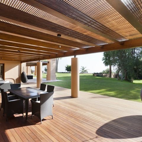 Light the barbecue and enjoy Spanish-inspired meals as the sun sets