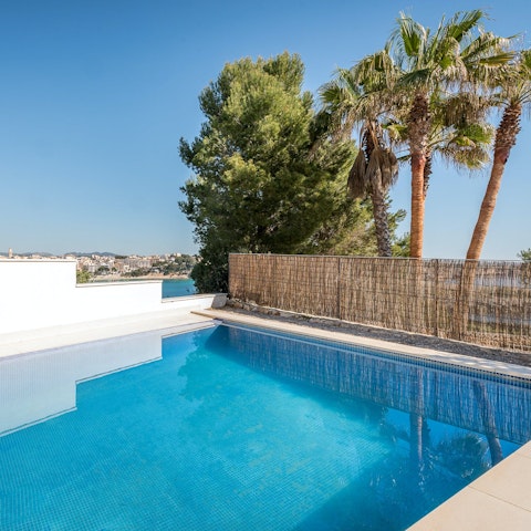 Swim in the private pool for some respite from the Spanish heat