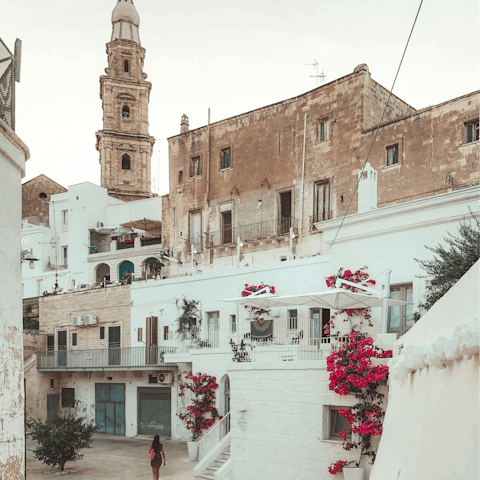 Explore the historic coastal towns of Puglia