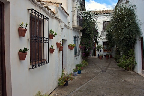 Wander the Judería's labyrinthine medieval lanes adorned with flower-filled balconies
