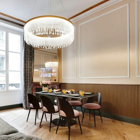 Gather for authentic breakfasts or evening drinks