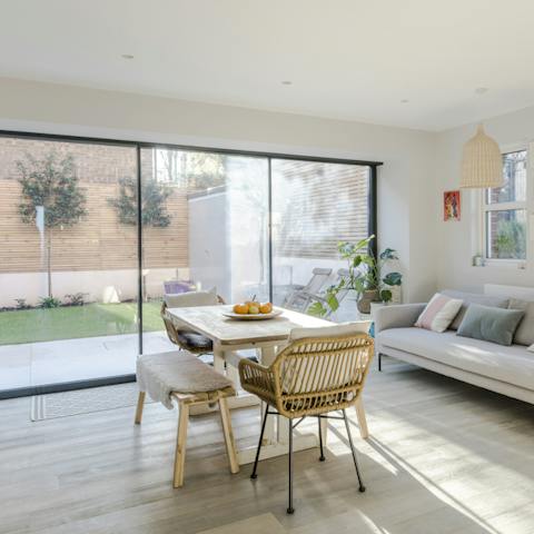 Bask in the natural light in the living room