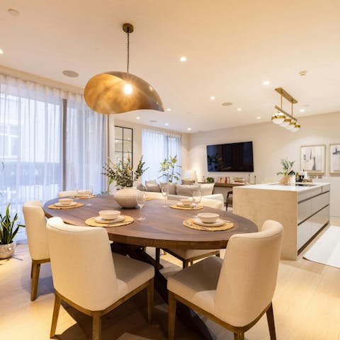 Dine out in Marylebone or cook in the chic kitchen