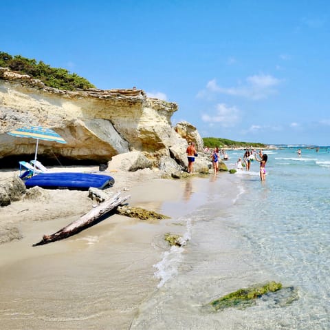 Find Spiaggia di Marina di Mancaversa at the other end of a short drive