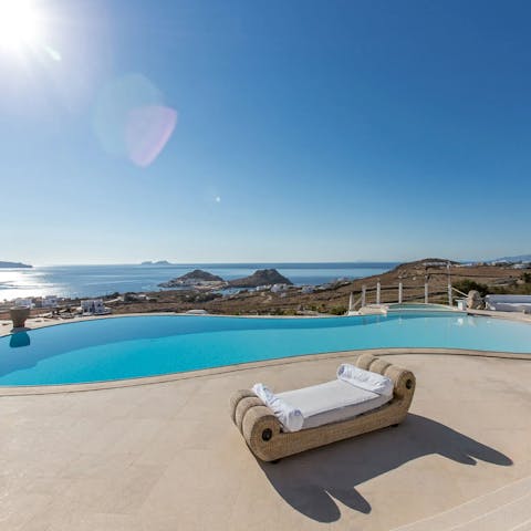Soak up panoramic island views from the pool
