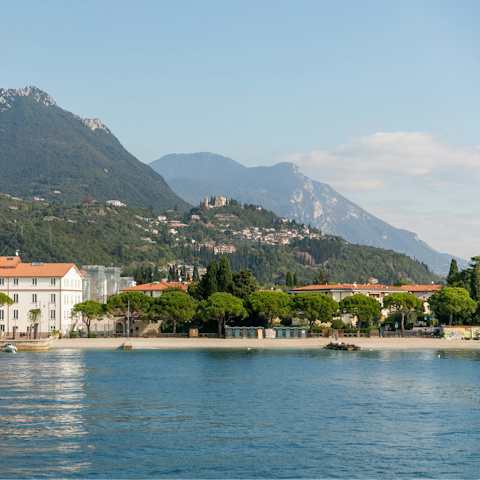 Hire a car and explore the beautiful towns dotted around Lake Garda