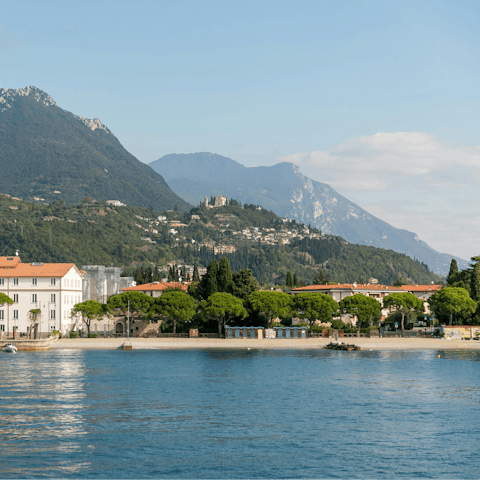 Hire a car and explore the beautiful towns dotted around Lake Garda