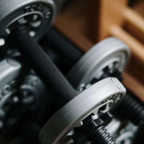 Stay on top of your fitness goals with your private workout room