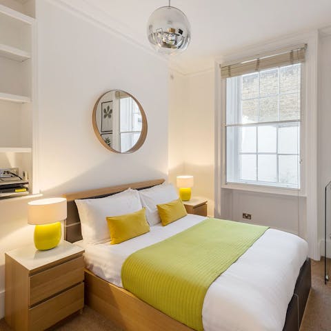 Sleep well after a busy day of London sightseeing