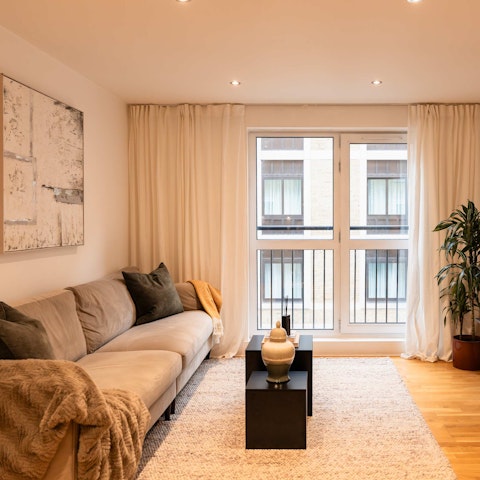 Soak up the London bustle below from the Juliet balcony