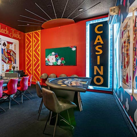 Embrace light hearted fun in the private casino