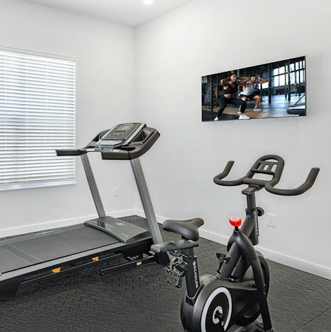 Feel refreshed and recharged after a session in the home gym