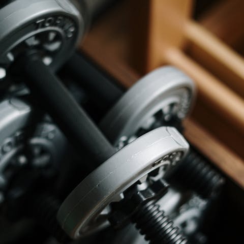 Keep up with your fitnesse regime in the building's shared gym