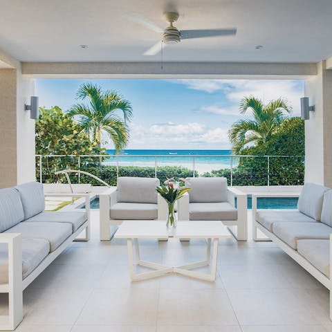 Lounge in style surrounded by palm trees